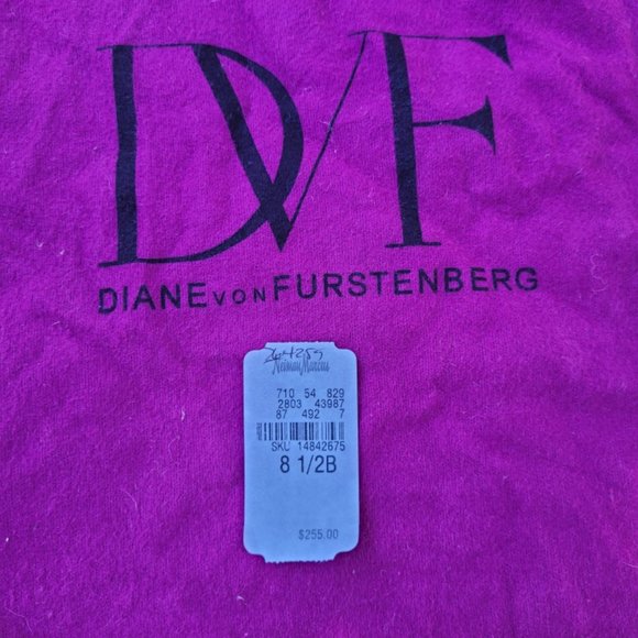 Diane Von Furstenberg Coral Cork Wedge Sandal Womens 8.5 - Picture 16 of 16